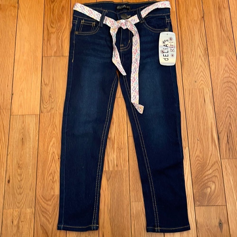 Delia’s Girl Super Stretch Jeans with Belt